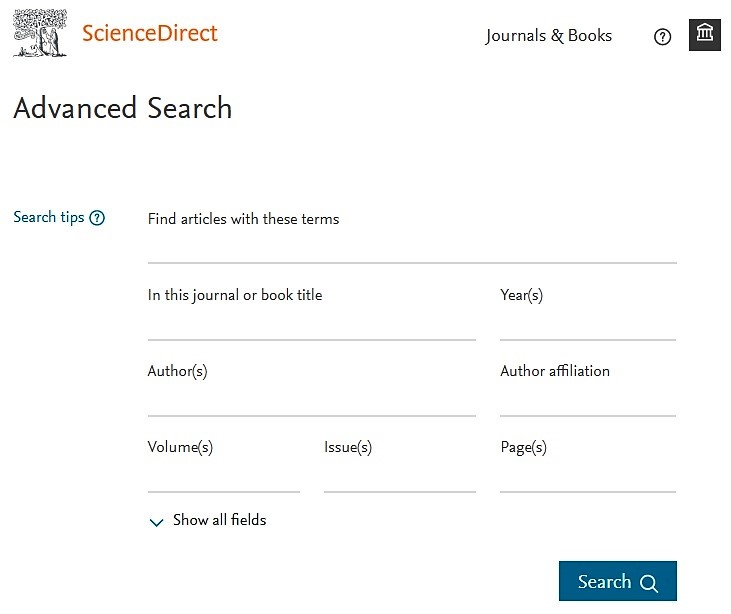 Watch our short Advanced Search video – ScienceDirect | Elsevier